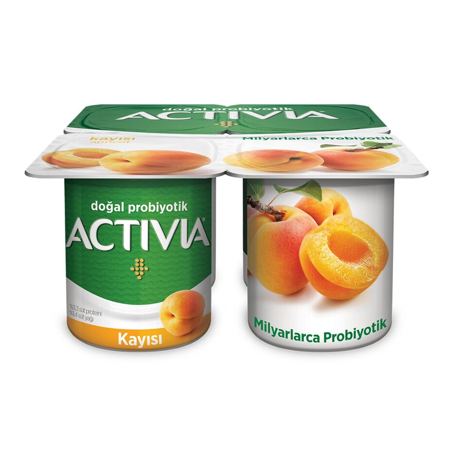 ACTİVİA P.YOĞURT 4*100 GR - K.KAYISI